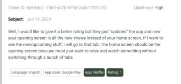 netflix - rating 1 - review