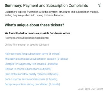 payment and subscription complaints