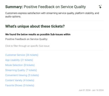 positive feedback on service quality